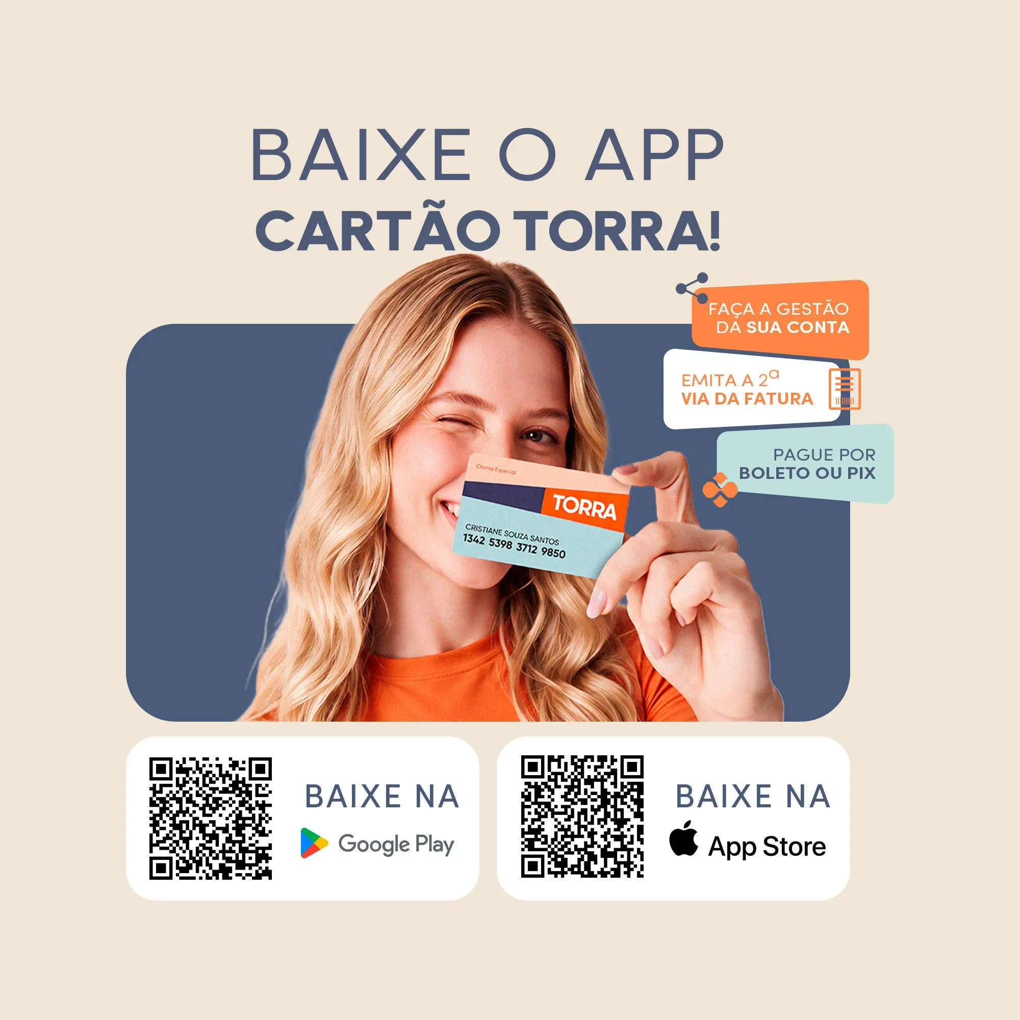 Baixe o app Cartão Torra